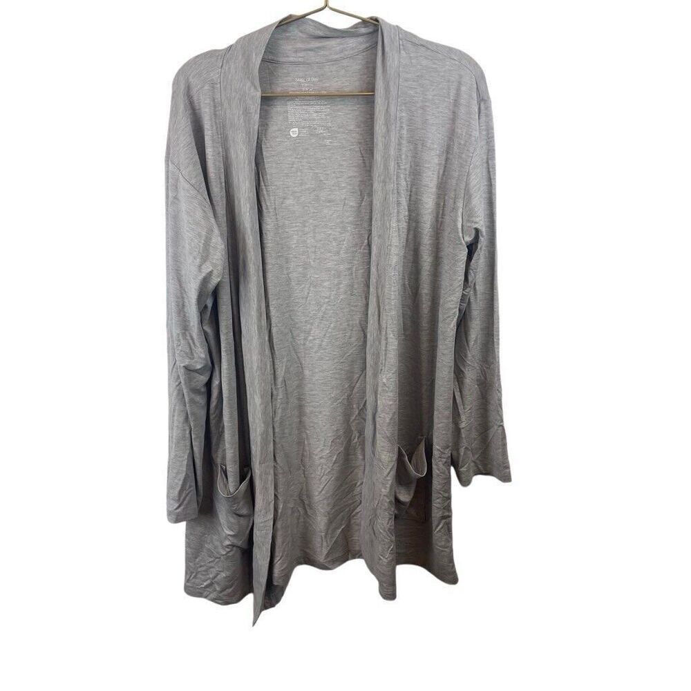 State of Day Modal Cardigan Cozy Robe‎ Gray Size Large